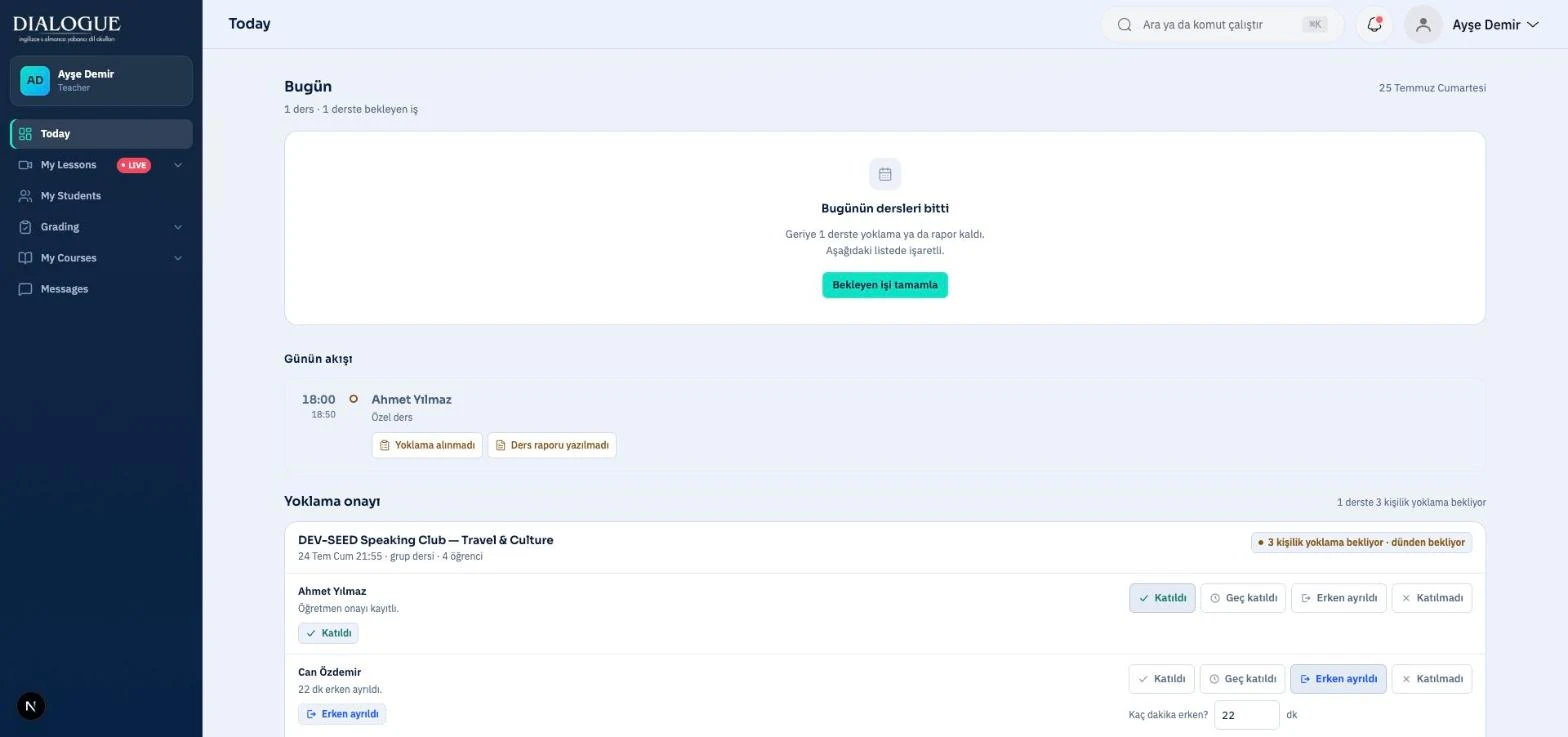 Dialogue LMS — The operating system for a language school