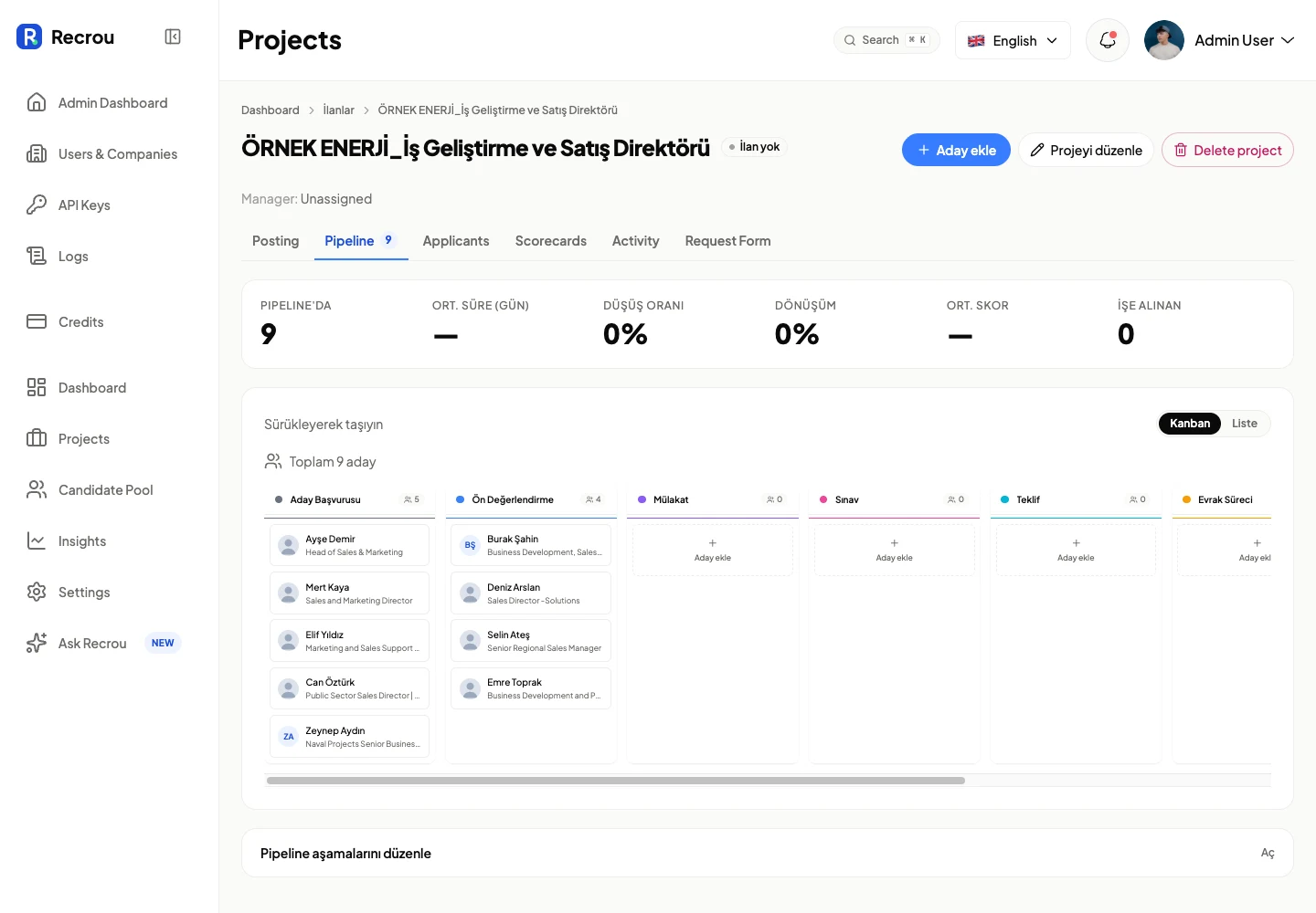 Recrou — AI-native applicant tracking system